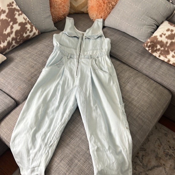 We the free could nine denim jumpsuit - Picture 3 of 7